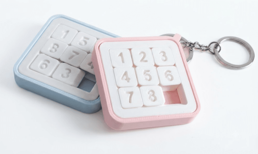 Pocket Puzzle 3x3 | Mini Kaydırmalı Puzzle Anahtarlık