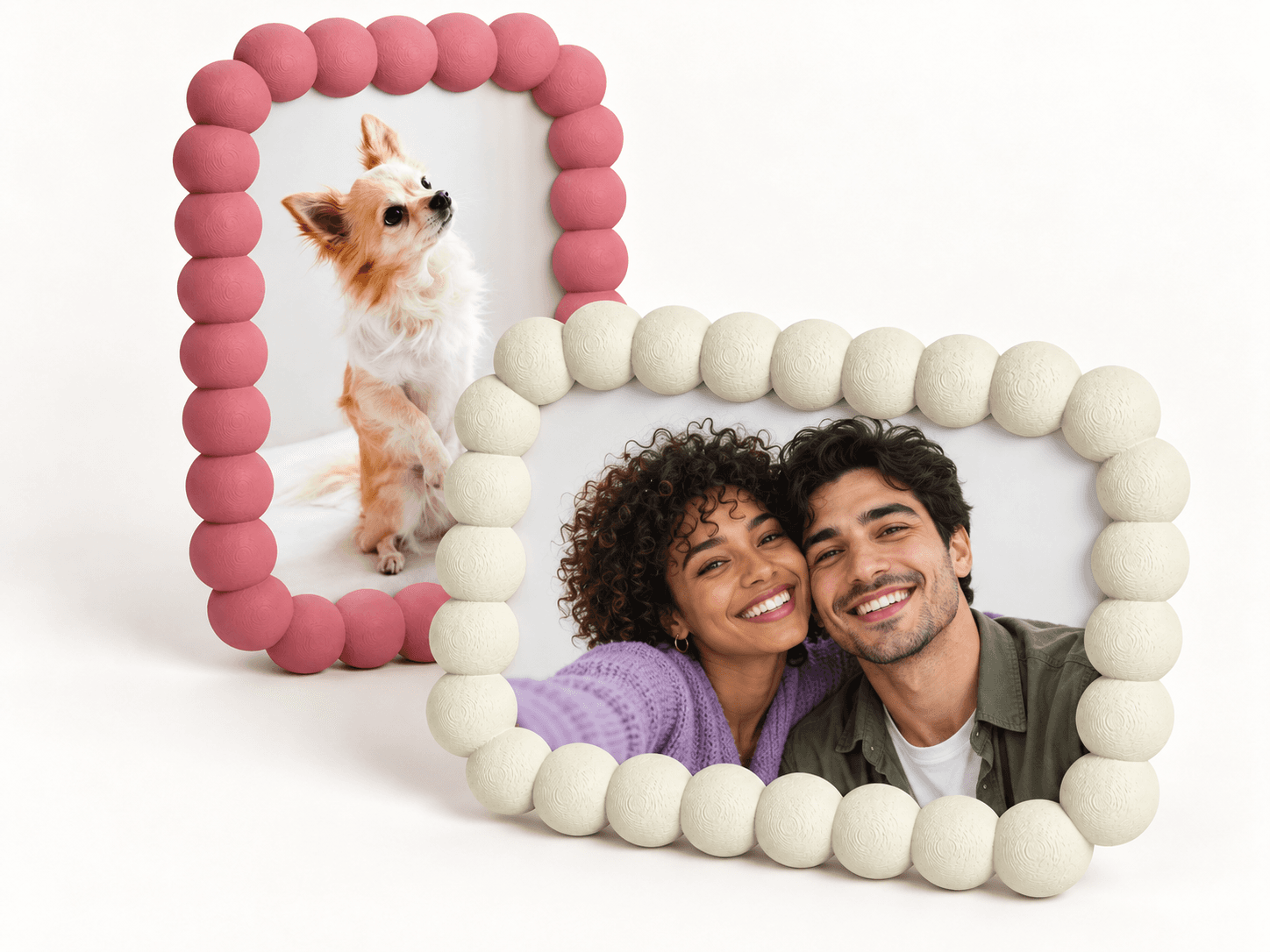 Balon Çerçeve 10x15 – Masa ve Duvar İçin Kabarcıklı Fotoğraf Çerçevesi – 3D baskı PLA