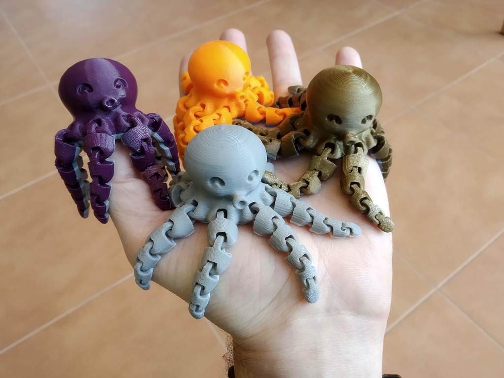 Sevimli Mini Ahtapot – 3D Baskı – 3D baskı PLA