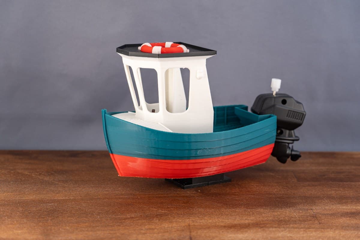 Kurmalı Motorlu Tekne Modeli – 3D Baskı – 3D baskı PLA