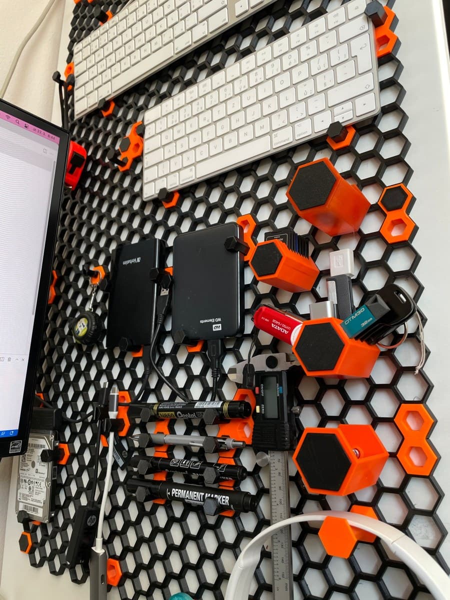 Petek Duvar Rafı / Depolama – 3D Baskı – 3D baskı PLA