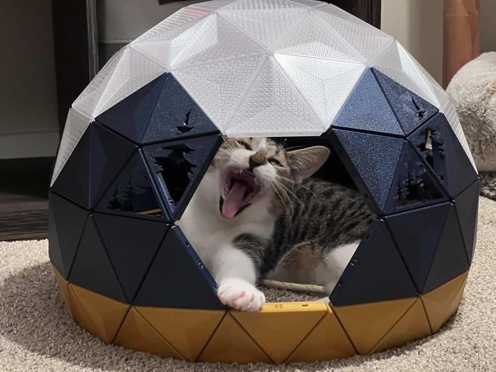 Geodezik Kubbe Kedi Evi – 3D Baskı – 3D baskı PLA