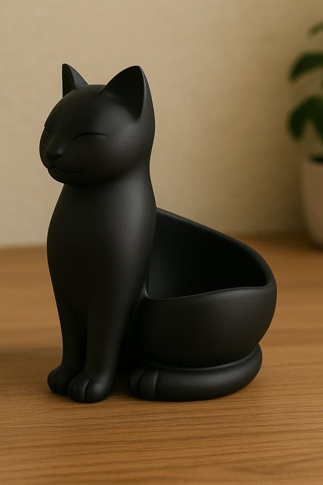 Kedi Figürlü Mama Kabı – 3D Baskı – 3D baskı PLA