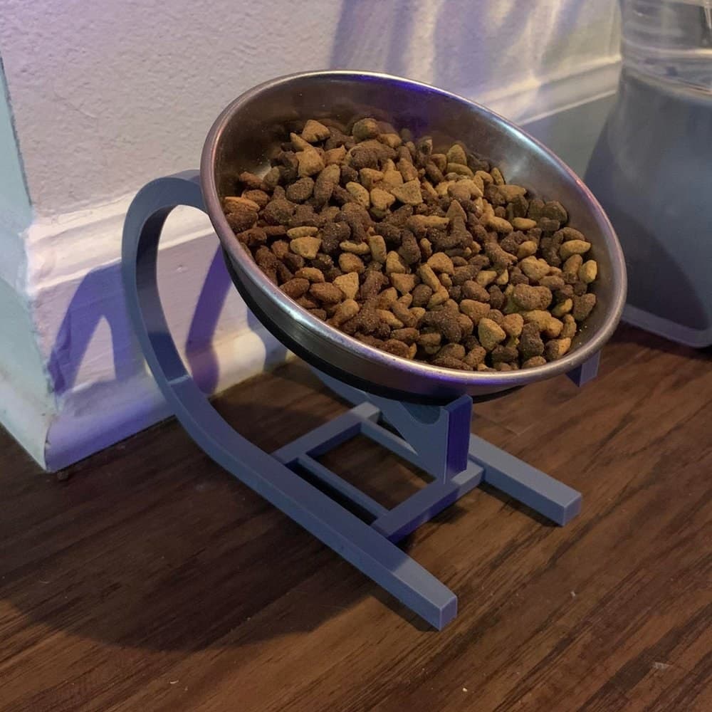 Eğimli Mama Kabı Tutucu – 3D Baskı – 3D baskı PLA