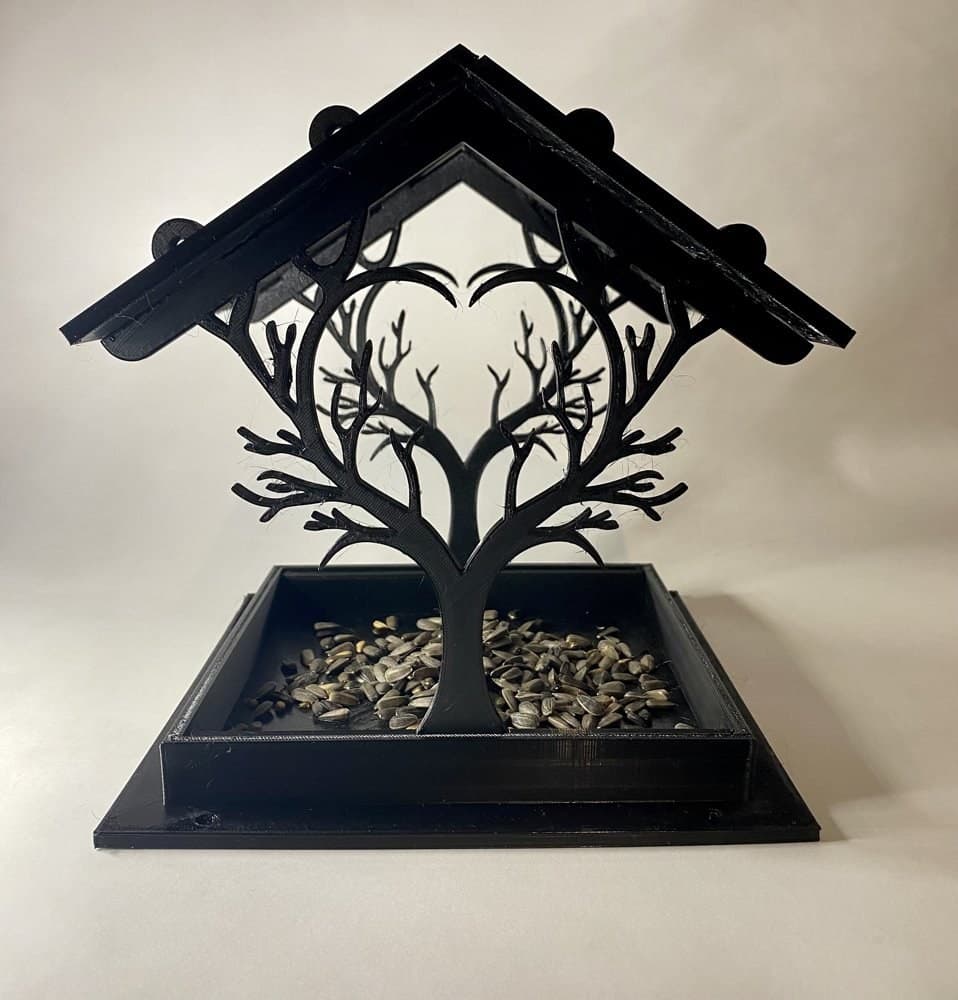 Ağaç Desenli Kuş Yemliği – 3D Baskı – 3D baskı PLA