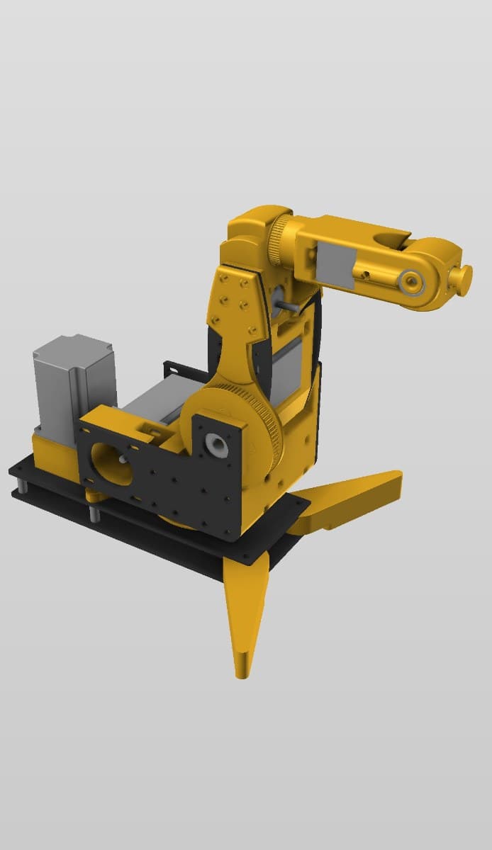 6 Eksenli Step Motorlu Robot Kol Baskı Seti – 3D Baskı – 3D baskı PETG